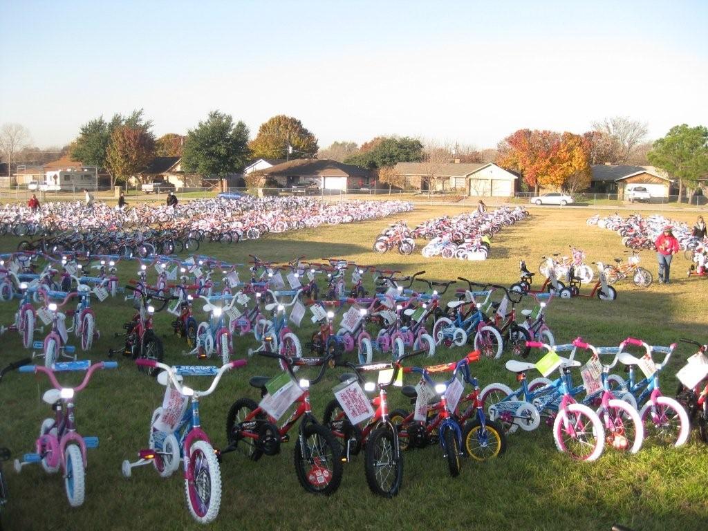 Kids Christmas bikes